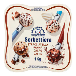 SORBETTERIA STRACCIATELLA-PANNA-CACAO-CAFFÈ