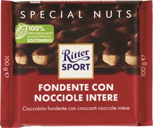 TAVOLETTA FONDENTE CON NOCCIOLE INTERE