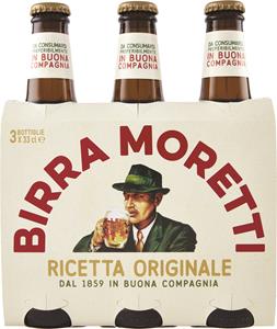 BIRRA MORETTI BOTTIGLIA 33CLX3