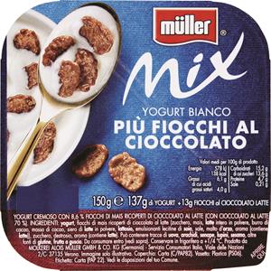 CREMA YOGURT MIX BIANCO E FIOCCHI AL CIOCCOLATO