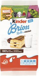 KINDER BRIOSS LATTE E CACAO 10 PEZZI