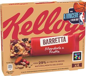 BARRETTE KELLOGG MANDORLE E FRUTTA GR32X4