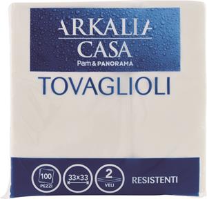 ARKALIA CASA TOVAGLIOLI 2 VELI 33X33 BIANCHI 100PZ