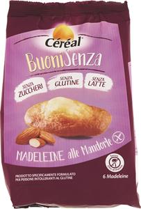 MADELEINE ALLE MANDORLE DOLCI MERENDINE BUONI SENZA  6 X 30 G - SENZA GLUTINE