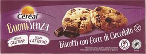 BISCOTTI CON GOCCE DI CIOCCOLATO, FROLLINI SENZA LATTE BUONI SENZA 3 X 50 G - SENZA GLUTINE