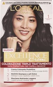 EXCELLENCE CREME COLORAZIONE TRIPLO TRATTAMENTO 1_NERO