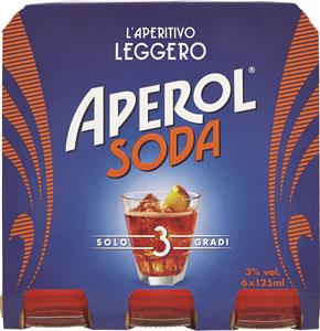 APEROL SODA BOTTIGLIE 125CL X6