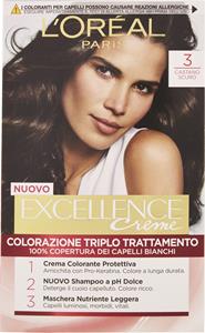 EXCELLENCE CREME COLORAZIONE TRIPLO TRATTAMENTO 3 CASTANO SCURO