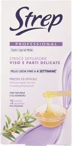 STRISCE DEPILATORIE VISO-PARTI DELICATI PROFESSIONALI