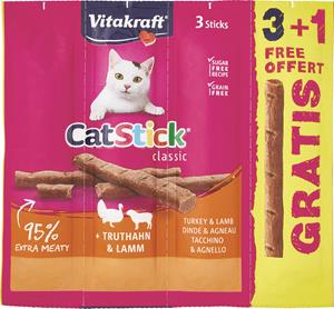 CAT STICK MINI TACCHINO E AGNELLO G 18 X3