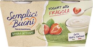 2 YOGURT INTERO SENZA LATTOSIO FRAGOLA