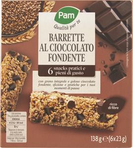 6 BARRETTE CEREALI CIOCCOLATO FONDENTE