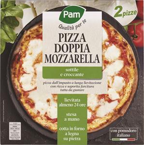 2 PIZZE SURGELATE DOPPIA MOZZARELLA