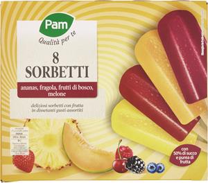 SORBETTO MIX FRUTTA X8