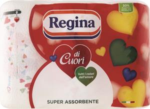 CARTA CUCINA REGINA DI CUORI X3 50 STRAPPI A ROTOLO