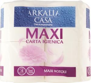 CARTA IGIENICA 2 VELI - 500 STRAPPI - 4 MAXI ROTOLI