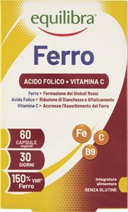 FERRO VITAMINA C +ACIDO FOLICO VEGICAPS 60 PERLE