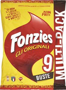 FONZIES GLI ORIGINALI CROCCANTINI DI MAIS AL FORMAGGIO MULTIPACK - 9 BUSTE