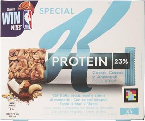 BARRETTE SPECIAL K PROTEIN CACAO E COCCO ANACARDI GR28X4