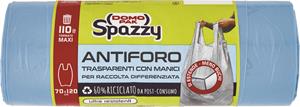 DOMOPAK SPAZZY ANTIFORO CON MANIGLIE AZZUTTO TRASPARENTE 70X120CM 110LT 10PZ