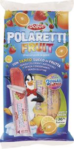 EXPO POLARETTI FRUIT GREEN CON SORPRESA 10 AMARENA, FRAGOLA, ARANCIA, LIMONE