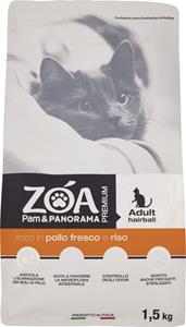 ZOA GATTO ADULTO ANTI HAIRBALL RICCO IN POLLO FRESCO E RISO