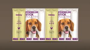 CONFEZIONE 10PZ PREMIUM STICKS MONOPORZIONE _ 10X10 GR. _ BONEY CANE _ MANZO