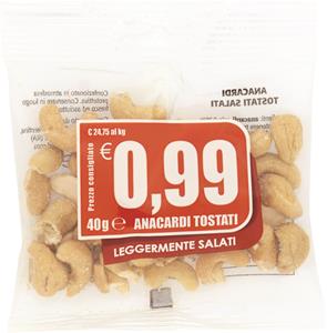 ANACARDI SALATI  &TOSTATI  40  GR