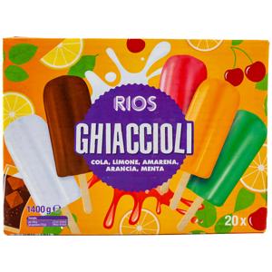 Ghiaccioli gusti assortiti 20 pezzi