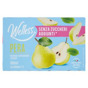 Welless Pera Senza Zuccheri Aggiunti* 3 x 200 ml