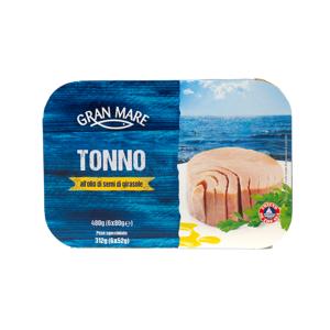 Tonno striato in olio di semi di girasole 6 x 80 g