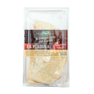 Piadina farcita prosciutto cotto mozzarella, prosciutto crudo mozzarella 190 gr-prosciutto crudo e mozzarella