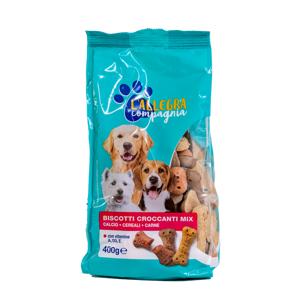 Biscotti croccati per cani 400 gr-Ossa colorate