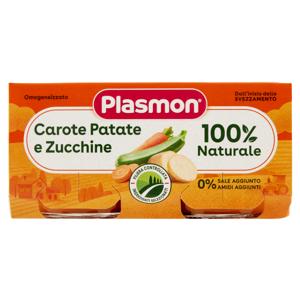 Plasmon Omogeneizzato Carote Patate e Zucchine 2 x 80 g