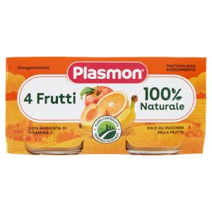 Plasmon Omogeneizzato 4 Frutti 2 x 80 g