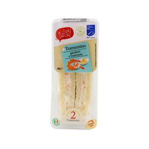 Tramezzino gamberi, salmone 140 gr