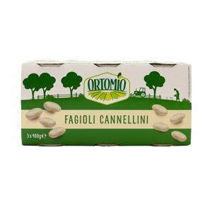 Fagioli cannellini cotti al vapore 3x140 gr