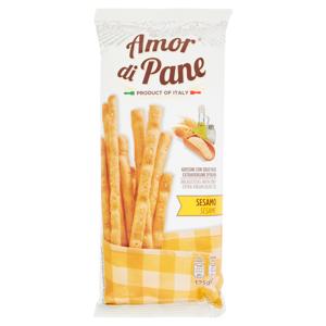 Amor di Pane Grissini con Solo Olio Extravergine d'Oliva Sesamo 125 g