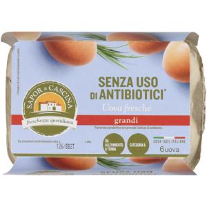 Aia 6 Uova Fresche da allevamento a Terra 330 g