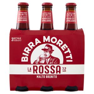 Birra Moretti la Rossa 7.2 3 x 33 cl