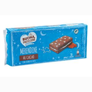 Merendina al cacao & crema al latte 300 gr