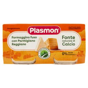 Plasmon Omogeneizzato Formaggino fuso con Parmigiano Reggiano 2 x 80 g