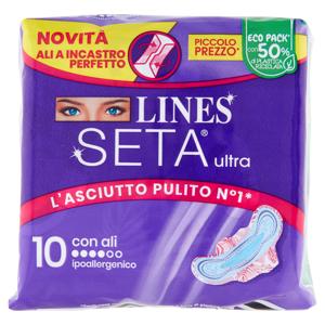 Lines Seta ultra con ali 10 pz