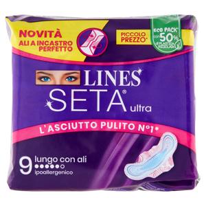 Lines Seta ultra lungo con ali 9 pz