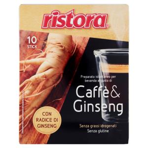 ristora Preparato istantaneo per bevanda al gusto di Caffè & Ginseng 10 x 10 g