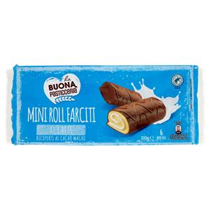 La Buona Pasticceria Mini Roll Farciti al Latte 6 x 37 g