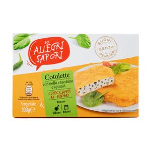 Cotolette con spinaci 300 gr