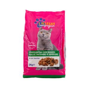 Croccantini per gatto con taurina 2 kg