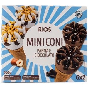 Mini coni panna, cioccolato 600 gr