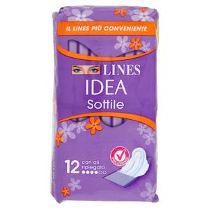 Lines Idea Sottile con ali ripiegato 12 pz